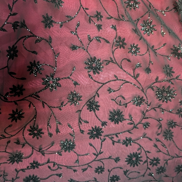 Y2K 1990's PROM DRESS vintage evening gown M - Picture 8 of 9